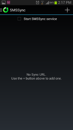 No Sync URL available